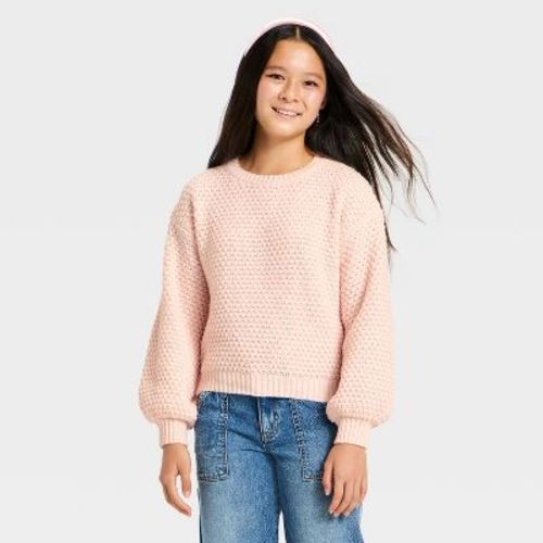 Girls' Bow Back Pullover Sweater - art class™