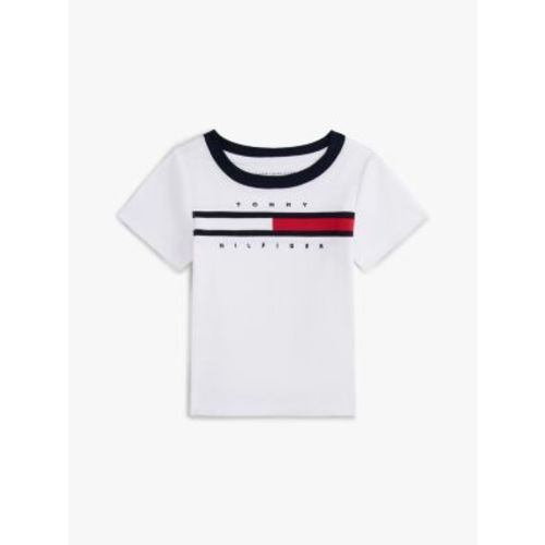 Babies' Flag Stripe Logo Ringer T-Shirt