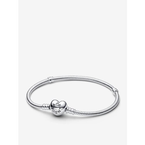 Moments Heart & Snake Chain Bracelet