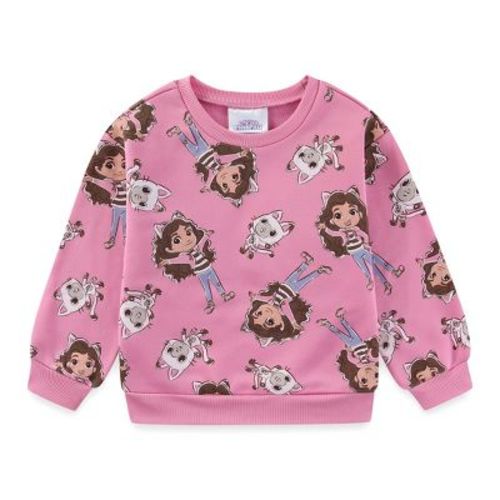 DREAMWORKS GABBY'S DOLLHOUSE Girls Fleece Sweatshirt for Toddler Big Kids