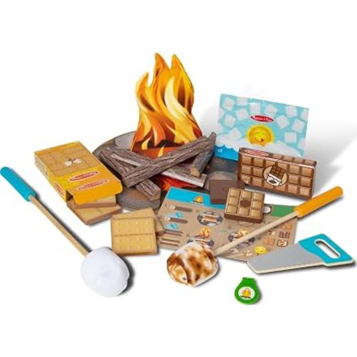 Melissa & Doug Let's Explore Campfire S'mores Play Set