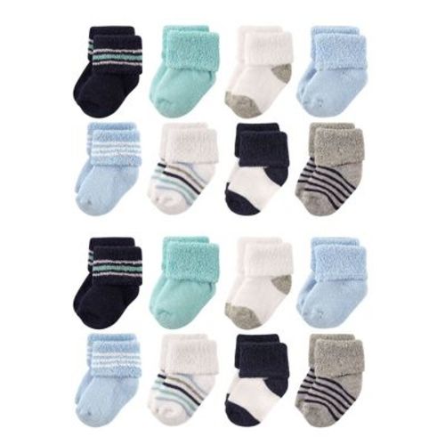 Luvable Friends Baby Cotton Rich Terry Socks 16-Pack