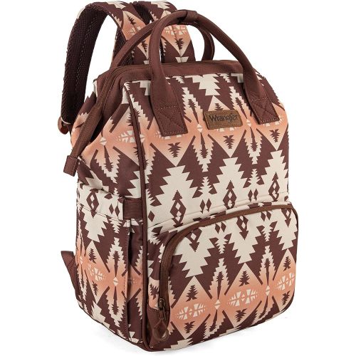 Montana West Wrangler Callie Diaper Bag Backpack with Stroller Straps Multifunction Baby Travel Bag WG2204-9110BR