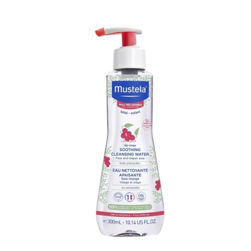 Mustela Sensitive No Rinse Soothing Cleansing Baby Micellar Water Fragrance Free - 10.14 fl oz