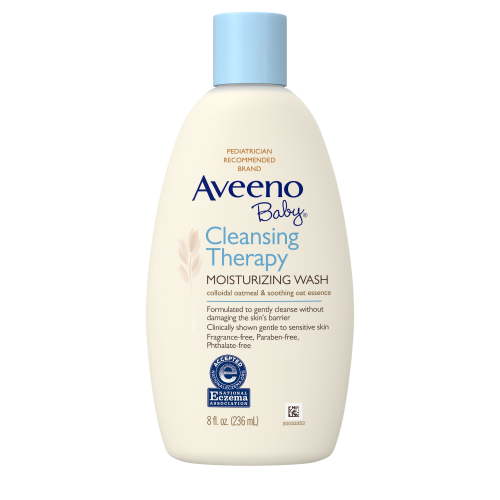 Aveeno Baby Gentle Bath & Moisturizing Body Wash for Sensitive Skin, Fragrance-Free, 8 fl. oz