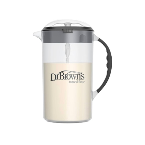 Dr. Brown's Baby Formula Mixing Pitcher with Adjustable Stopper, Locking Lid & No Drip Spout, Black, BPA Free, 36oz, 1 Pack