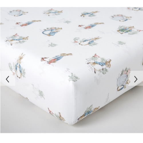 Peter Rabbit Organic Crib Fitted Sheet | Pottery Barn Kids