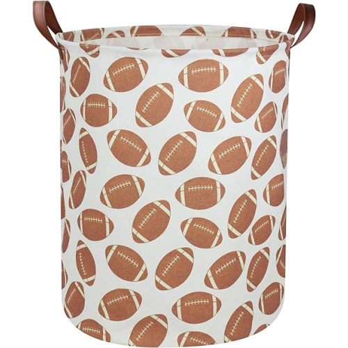 Kids Laundry Hamper Footballs Hamper for Nursery Boy Clothes Hamper Cute Kids Toys Storage Bin Organizer Football Room Decor for Home(Football)