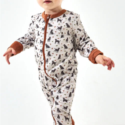 Baby Zip Up - Ducks And Dogs – BURLEBO