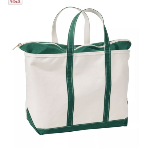 LLBean Boat and Tote, Zip Top