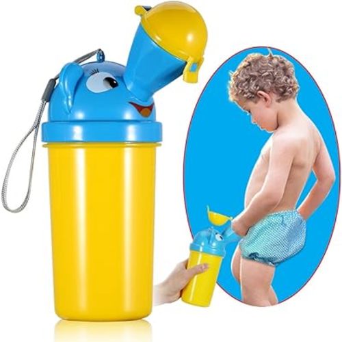 ONEDONE Portable Baby Child Potty Urinal Emergency Toilet for Camping Car Travel and Kid Potty Pee Training (boy)