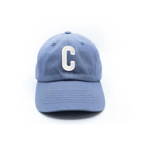 Dusty Blue Letter Baseball Hat