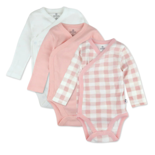 3-Pack Organic Cotton Long Sleeve Side-Snap Bodysuits | Honest Baby Clothing