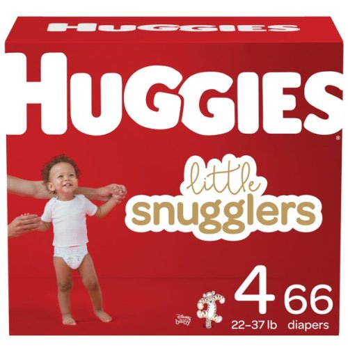 Huggies Little Snugglers Baby Diapers, Size 4, 66 Ct