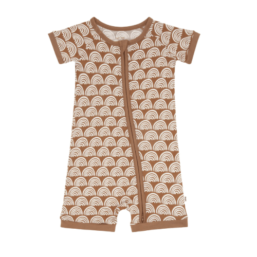 Rust Rainbows Shorty Zippy - Little Sleepies