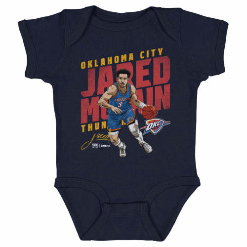 Jared McCain Oklahoma City Thunder Slant Kids Baby Onesie – 500 LEVEL