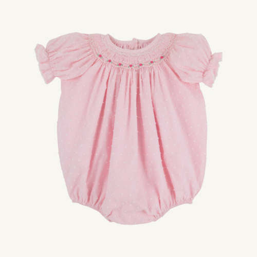 Short Sleeve Bridget Bubble - Palm Beach Pink Dallas Dot