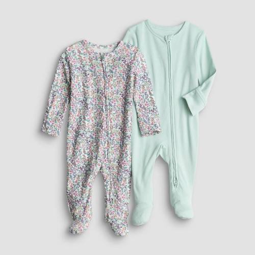 Baby Girl Jumping Beans® 2-Pack Sleep & Play One-Piece