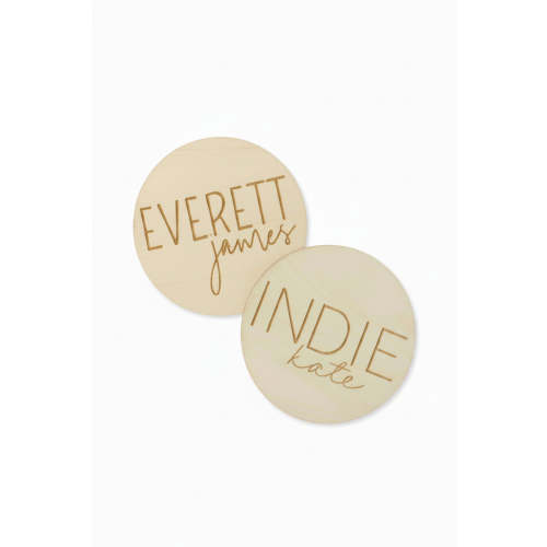 Personalized Wood Announcement | Block