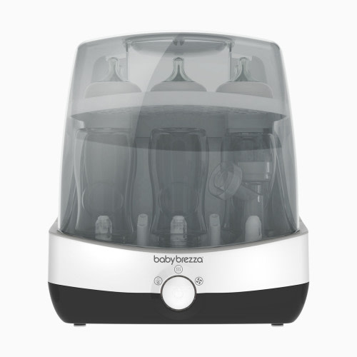 Baby Brezza SuperFast Sterilizer Dryer - White On Black