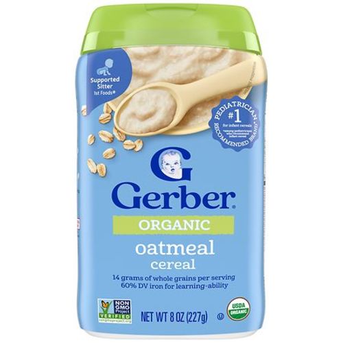 Grain and Grow Baby Cereal, Oatmeal Oatmeal