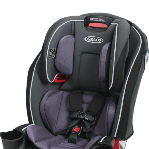 Amazon.com: Graco SlimFit 3-in-1 Convertible Car Seat, Space Saving Design, Forward & Rear-Facing, Highback Booster Option – Purple