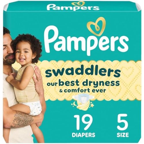 Pampers Swaddlers Diapers, Size 0 (up to 10 lbs), 140 Count, Absorbent, Keeps Baby Dry and Comfortable, Skin Safe Disposable Baby Diaper (Packaging May Vary)