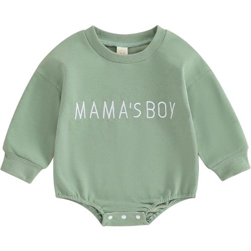 VISGOGO Newborn Infant Baby Boy Girls Oversized Romper Little Dude Sweater Onesie Coming Home Outfit Neutral Clothes