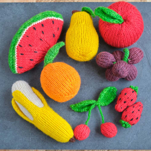 Knitted Fruit Set - 9 Pieces