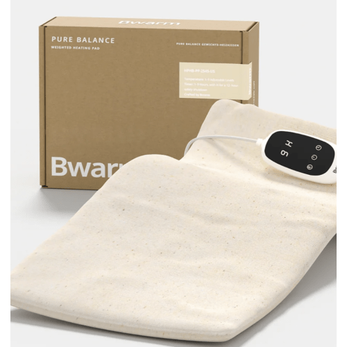 Botani Relief – 100% Organic Cotton Heating Pad with Far Infrared, Ions & Floral Infusion for Cramps, Back Pain