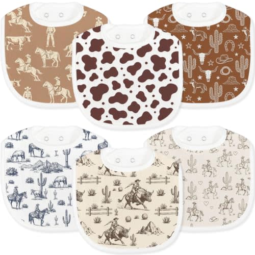 Baby Bibs for Baby Boys Girls 6-Pack