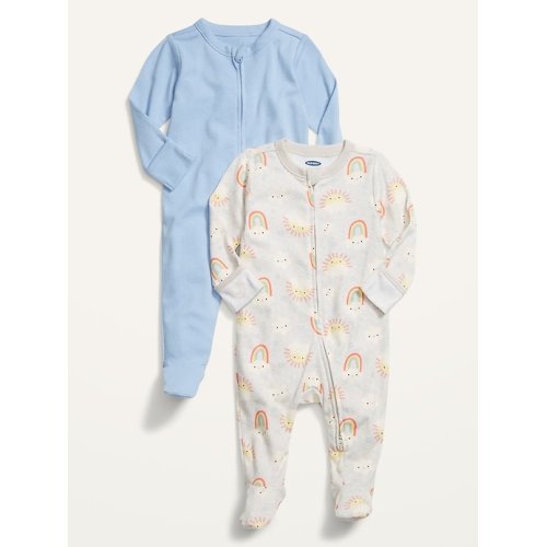 in Rainbow Print/Blue, size: 3-6 M