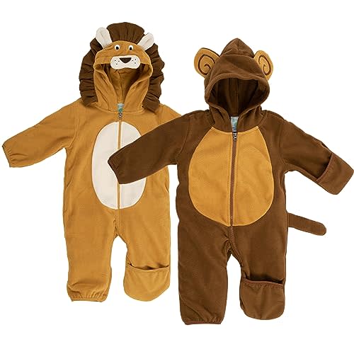 Fleece Baby Bunting Bodysuit – Infant One Piece Kids Hooded Romper Outerwear Toddler Jacket