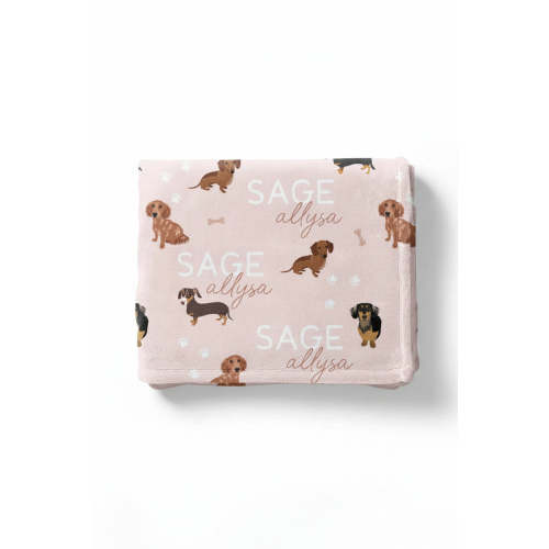Personalized Kids Blanket | Dachshund