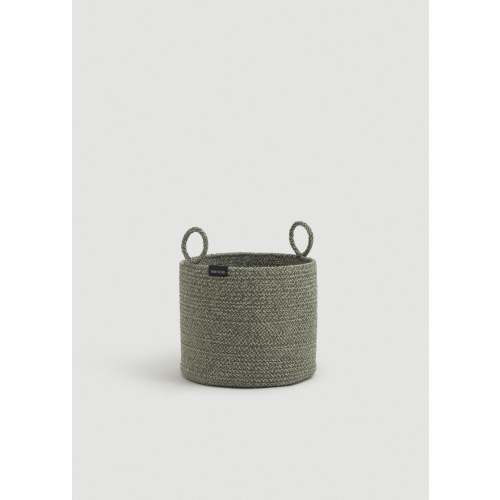 Green Loops Cotton Rope Hamper