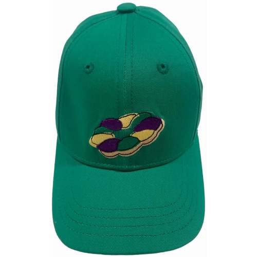 Lulu Bebe Mardi Gras Green King Cake Cap