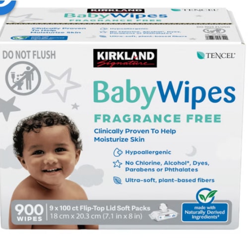 Kirkland Signature Baby Wipes Fragrance Free
