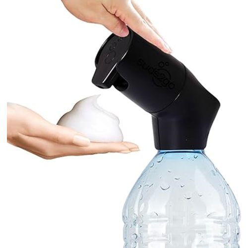 Portable Hand Washing Station Refillable Cap Universal Fit for Most Disposable Water Bottles with Foam Soap Reservoir, Hand Foam Soap Station for Travel, Camping, Outdoor Sink Solution