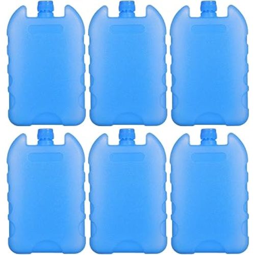 Toyvian 6pcs Reusable Ice Pack Cooler for Airconditioner Fan - Portable Cooling Fan Ice Pack Holder for Outdoor, Backpack, Party, Office Use
