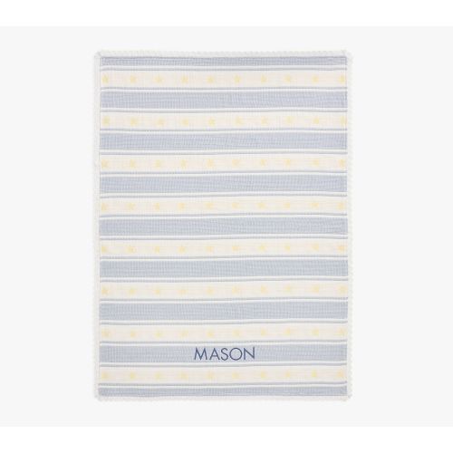 Matelasse Stripe Jacquard Baby Blanket