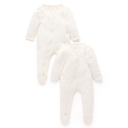 Vanilla 2 Pack Zip Growsuit