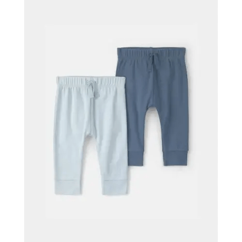 Baby Boy 2-Pack Cotton Pants - Blue | Carter's