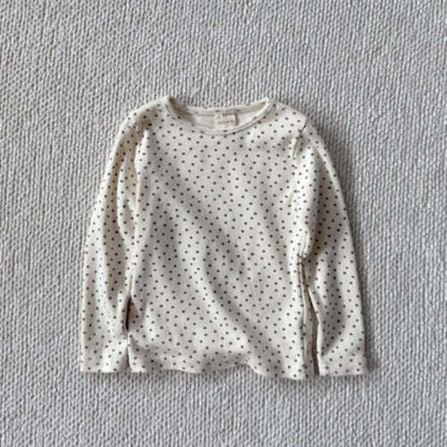 Baby Bella F25 Pointelle Long Sleeve Top (6m-3y) - Ivory | AT NOON STORE