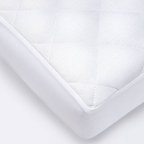 Waterproof Fitted Crib and Toddler Mattress Pad Cover - Cloud Island™ White