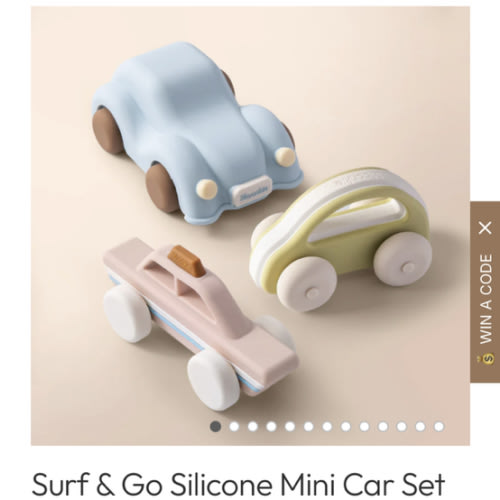Surf & Go Silicone Mini Car Set