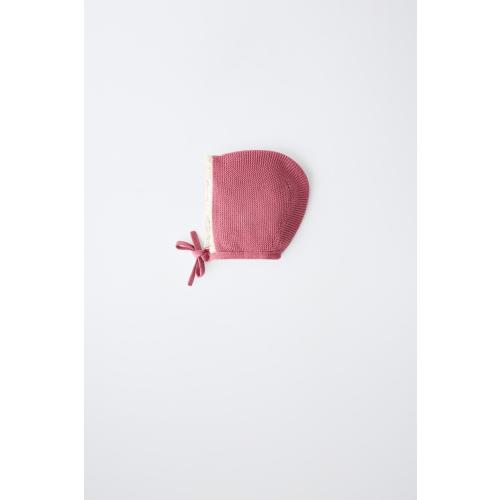 CAPOTA PUNTO LINKS PUNTILLA CONTRASTE - Rosado | ZARA España