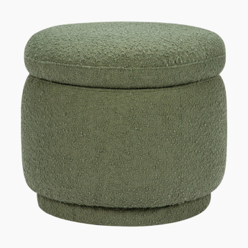 babyletto Enoki Storage Ottoman - Olive Boucle