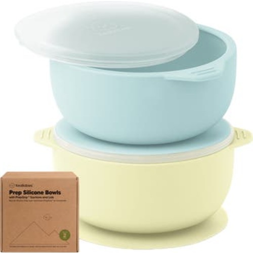 2-Pack Silicone Suction Bowls