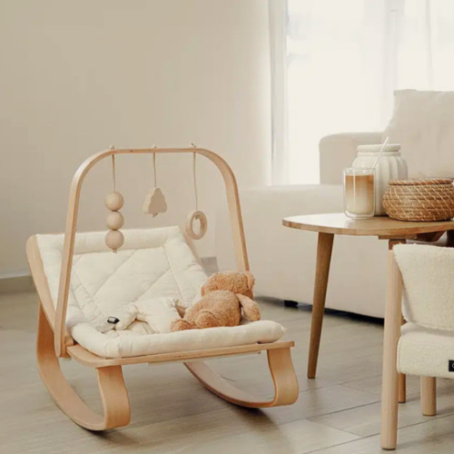 LEVO Baby Rocker in natural wood – Charlie Crane Paris