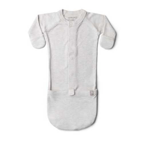 Goumi 24 Hour Convertible Sleeper Baby Gown - Storm Gray P